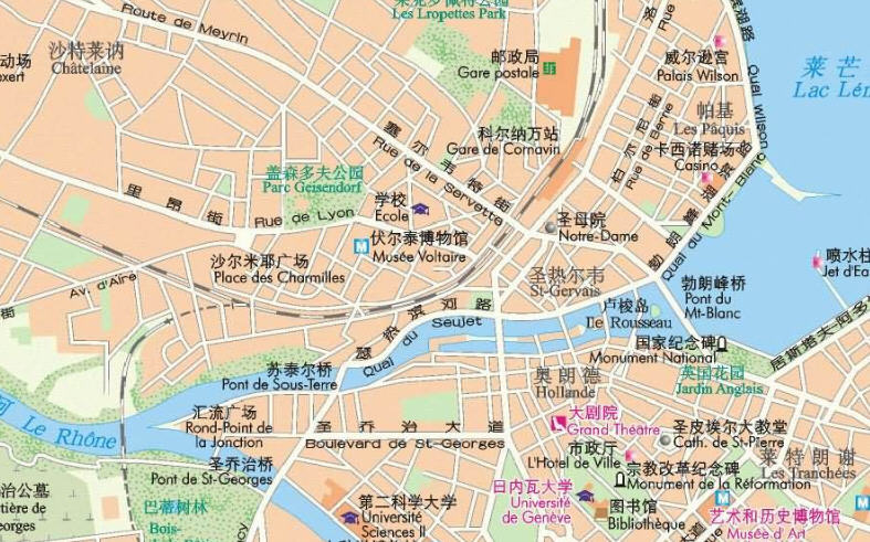 日内瓦地图中文版|日内瓦地图下载|好特下载