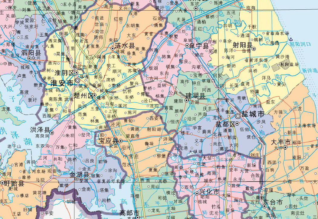 江苏省地图高清