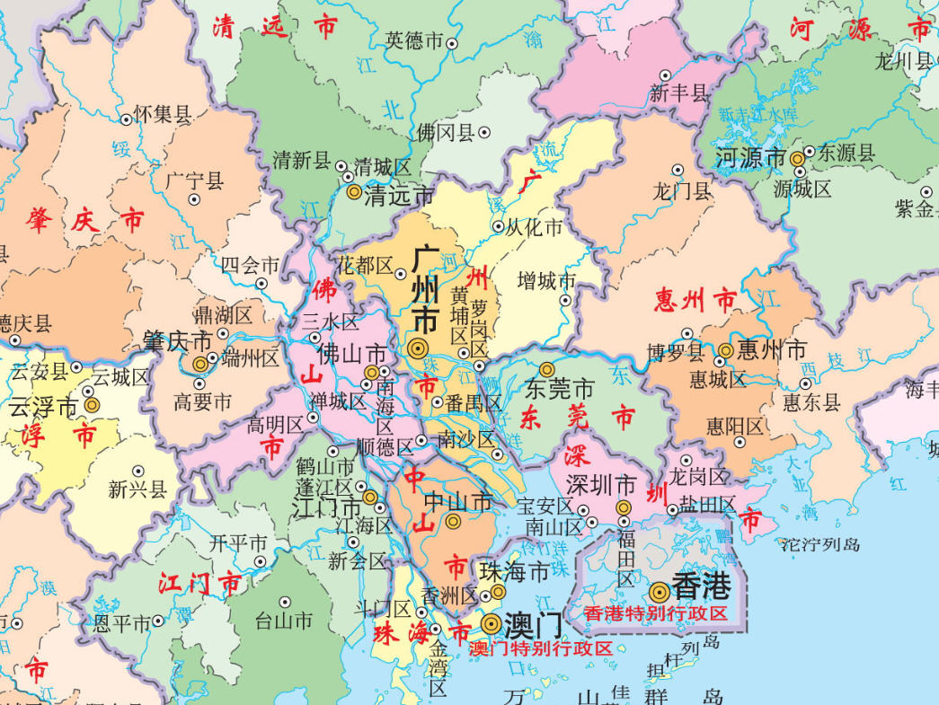 应用软件 电子地图 > 广东地图图片
