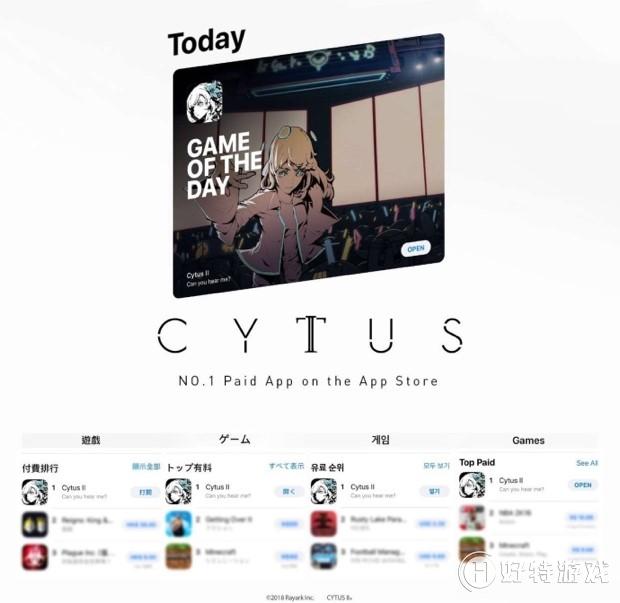 ոApp Storeȫ񵥣Cytus IIĿĵԶֹڴ