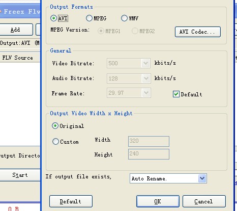 Freez FLV to AVI MPEG WMV ConverterV1.6 Gɫ