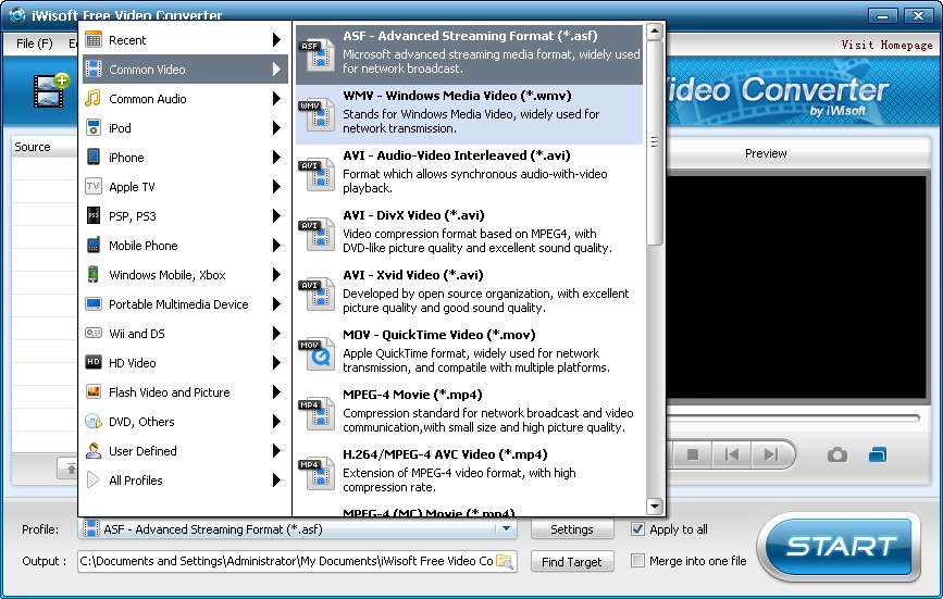 iWisoft Free Video Converterɫ