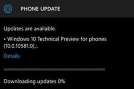 Win10 MobileԤ10581ؿ0%취
