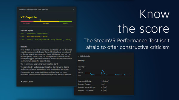 SteamVR Performance TestM(fi)