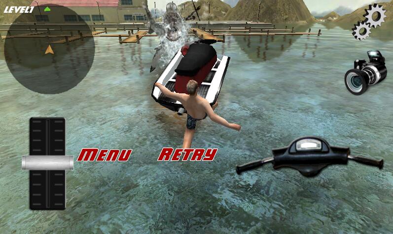 ˮĦг3DCrazy Jet Ski:Shark Attack 3DV7.3 ׿