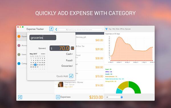 Expense Tracker MacV1.0.1 Mac