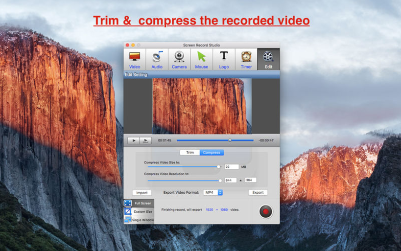 Screen Record StudioV3.3.9 MAC