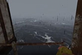《荒岛求生手游》03，海上刮起了风暴，社长面前鲨鱼在啃食鲸鱼！