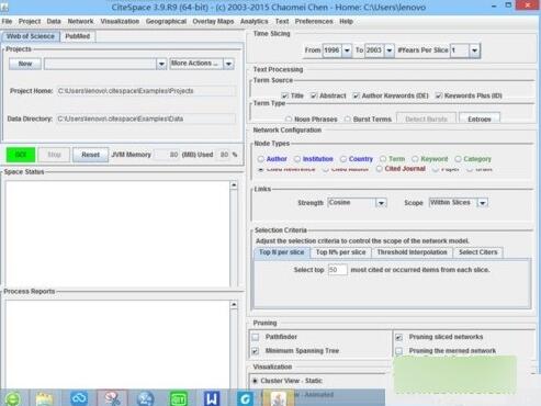 citespaceV1.0 X