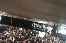 上海地铁2号线又被挤爆了！网友称：小场面小场面