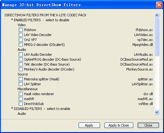 K-Lite Codec Pack Full(ȫܽ)V10.4.0 ӢĹٷװ