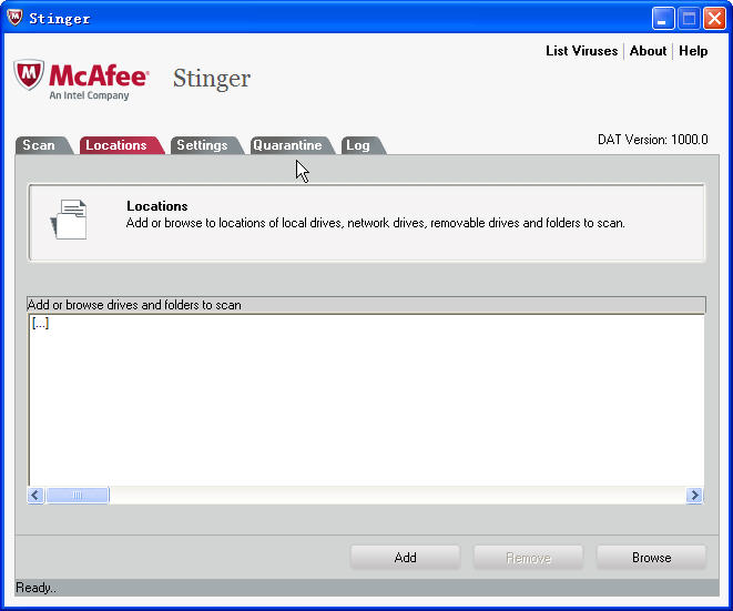 McAfee AVERT Stinger(ⲡ)V12.1.0.869 ӢѰ