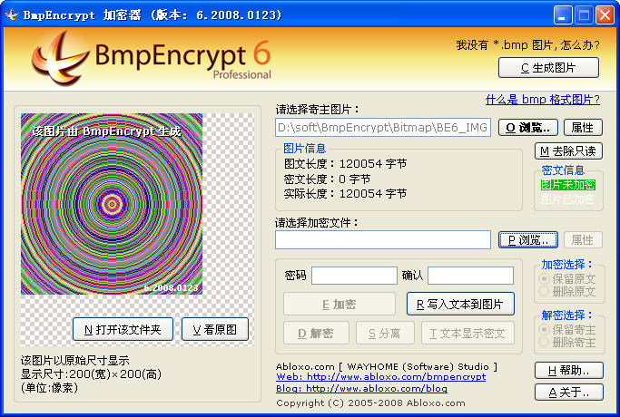 BmpEncrypt(ͼƬΪĶؼ)V6.2008.0123 ɫѰ