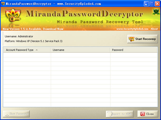 MirandaPasswordDecryptor(ʱһMiranda洢)V1.0 ⰲװ