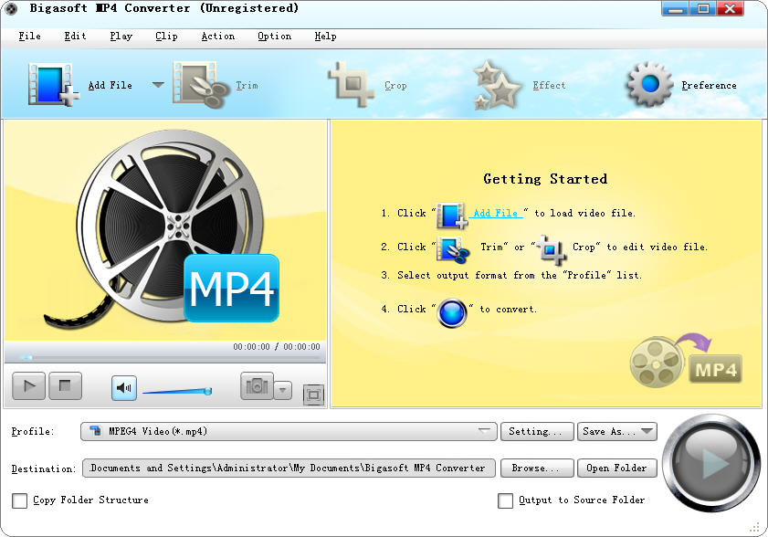 Bigasoft MP4 Converter(MP4Ƶת)V3.3.26.4162 ɫر