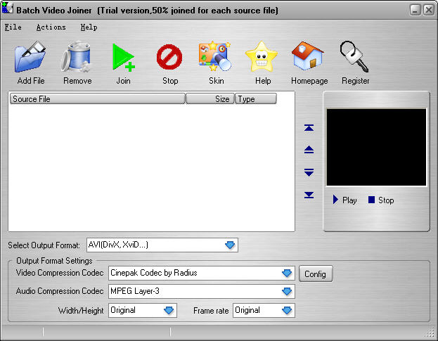 Batch Video Joiner(ҕl̎)V1.7