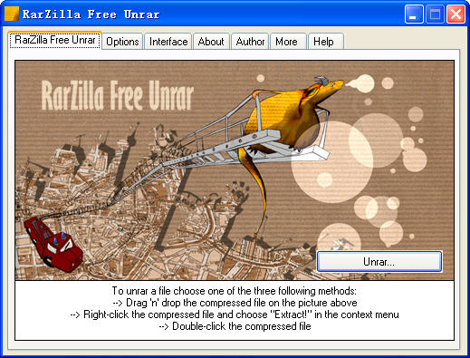 RarZilla Free Unrar(ļѹ)V5.10 ɫӢѰ