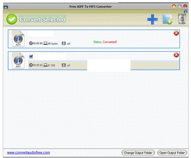 Free AIFF To MP3 Converter(AIFFʽתΪMP3)V1.0 ɫ