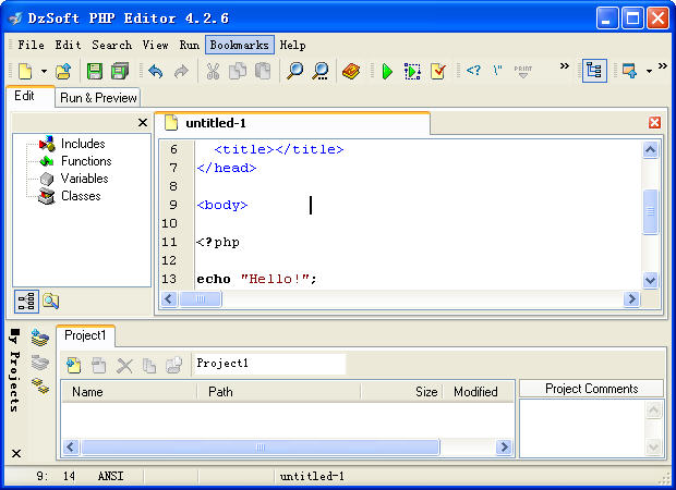 DzSoft PHP Editor(ҳ༭)V4.2.7.4 ɫر