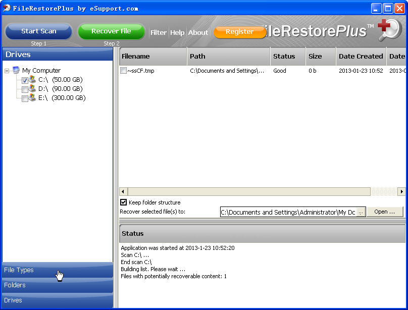 FileRestorePlus(ָɾļ)V3.0.5.525 ɫر