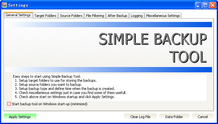 Simple Backup Tool(ݹ)V1.7.1 Build 97 ɫ