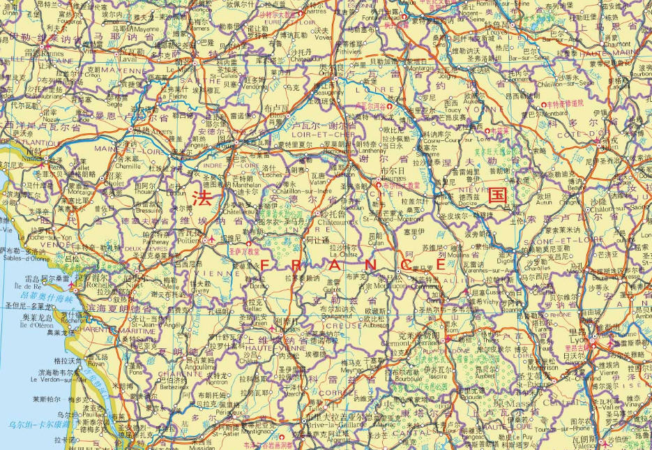 法国地图中文版|法国地图高清版下载|好特下载