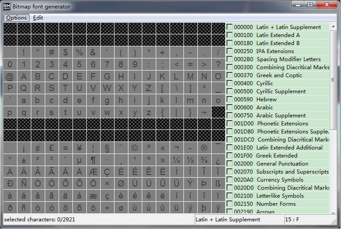 Bitmap Font Generator()V1.14 ɫ