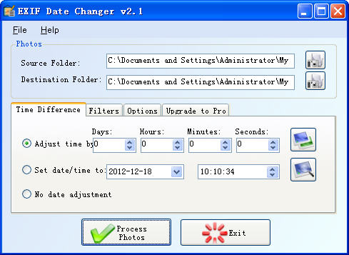 Exif Date Changer(޸Ƭ)V3.1 ӢɫѰ