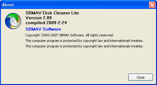SBMAV Disk Cleaner LiteV2.89 ɫر