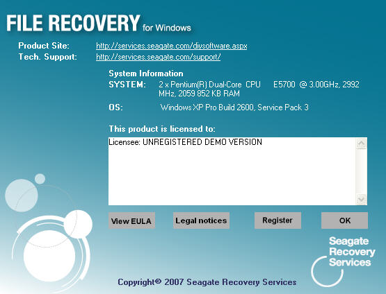 Seagate FILE RECOVERY for Windows(ϣļָ)V2.0 Ӣɫر
