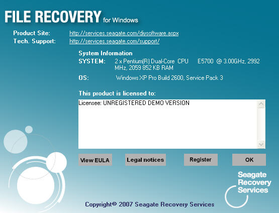 Seagate FILE RECOVERY for Windows(ϣļ֏(f))V2.0 ӢľGɫ؄e