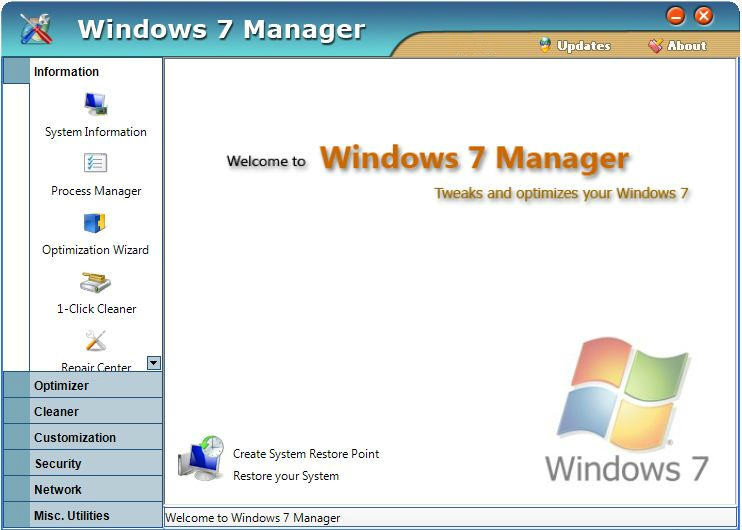 Windows 7 Manager(WIN7 ܹ)V4.3.7 ӢĹٷװ