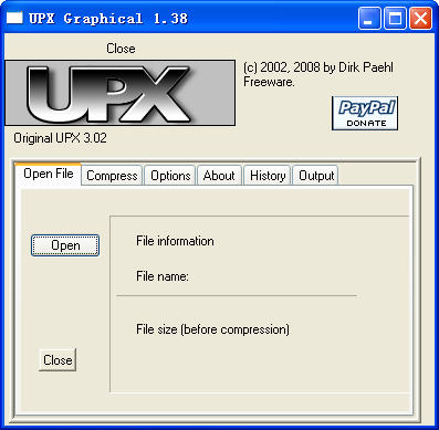 UPX GraphicalV1.38 Build 0205 ӢɫѰ
