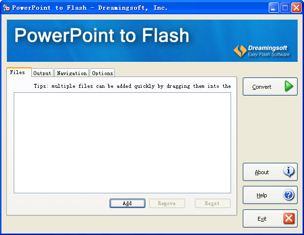 PowerPoint to Flash  ѻõĵתflashv2.6.1.2892Ӣɫر