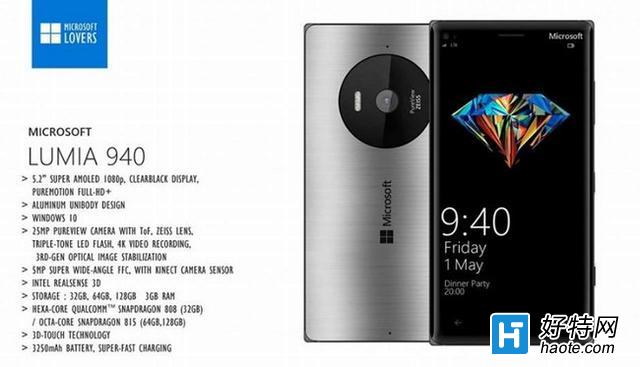 Lumia 940ȷ䱸2K µWin10ϵͳ