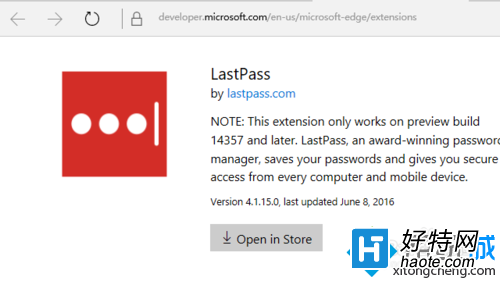 Win10 EdgeװLastPass ͼĽ̳