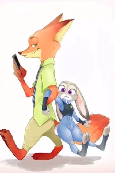 抖音兔子朱迪和尼克狐狸壁纸分享唯美浪漫