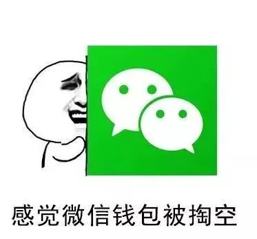 抖音感觉钱包被掏空表情包图片 支付宝、微信和信用卡被掏空
