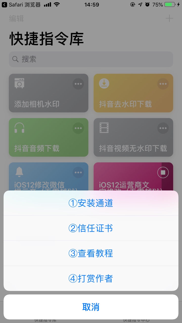 抖音苹果ios12运营商文字名称图标怎么改换 CC12设置安装教程