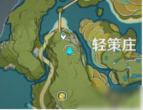 原神轻策庄瀑布怎么进入后面的山洞