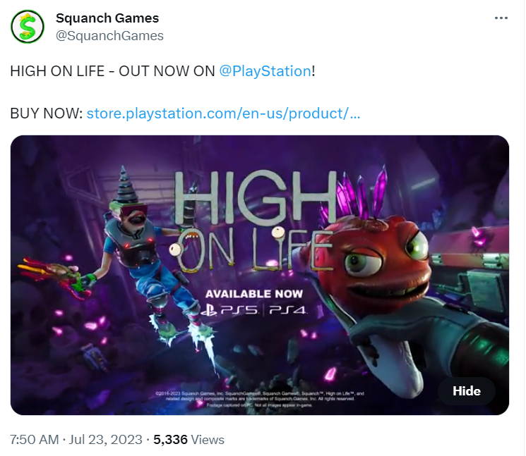 XboxռHigh On Lifeյ½PS4|5